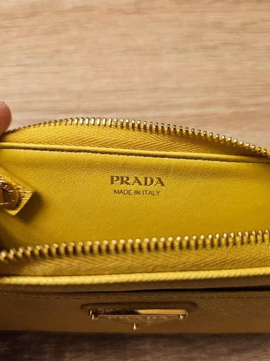 Prada Saffiano Leather Key & Coin Purse - Picture 7 of 9